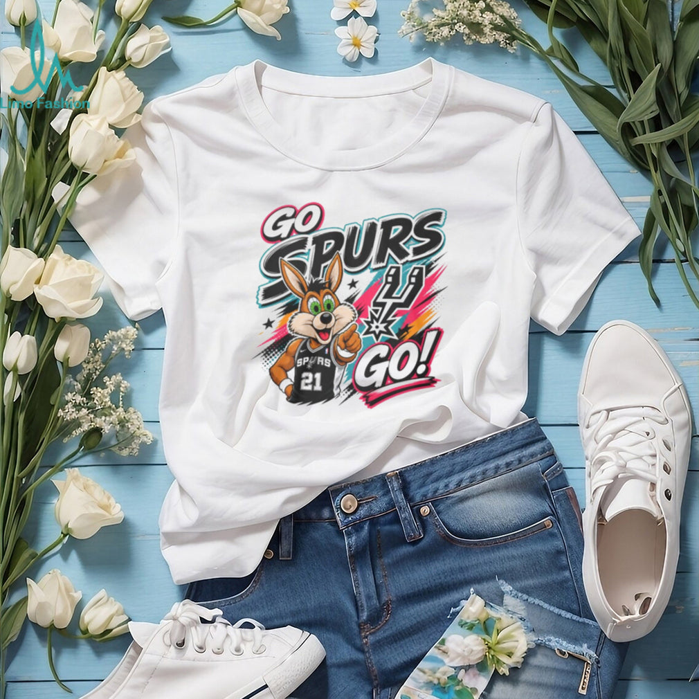 San Antonio Spurs Mascot Coyote Basketball Fan Graphic Shirt