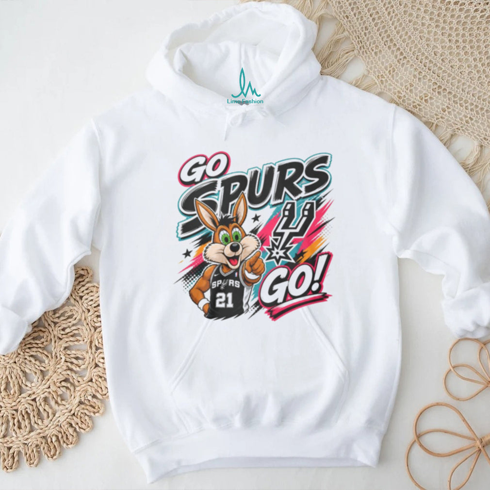 San Antonio Spurs Mascot Coyote Basketball Fan Graphic Shirt