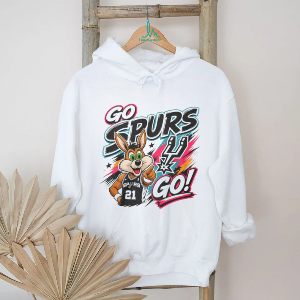 San Antonio Spurs Mascot Coyote Basketball Fan Graphic Shirt
