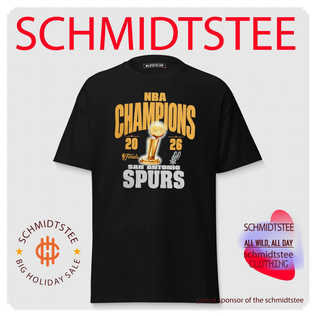 San Antonio Spurs NBA Cup Champions 2026 Gold Trophy shirt