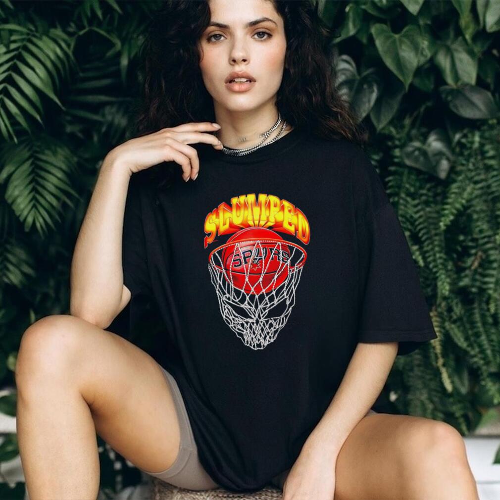 San Antonio Spurs Slumped Basketball Graphic T shirt