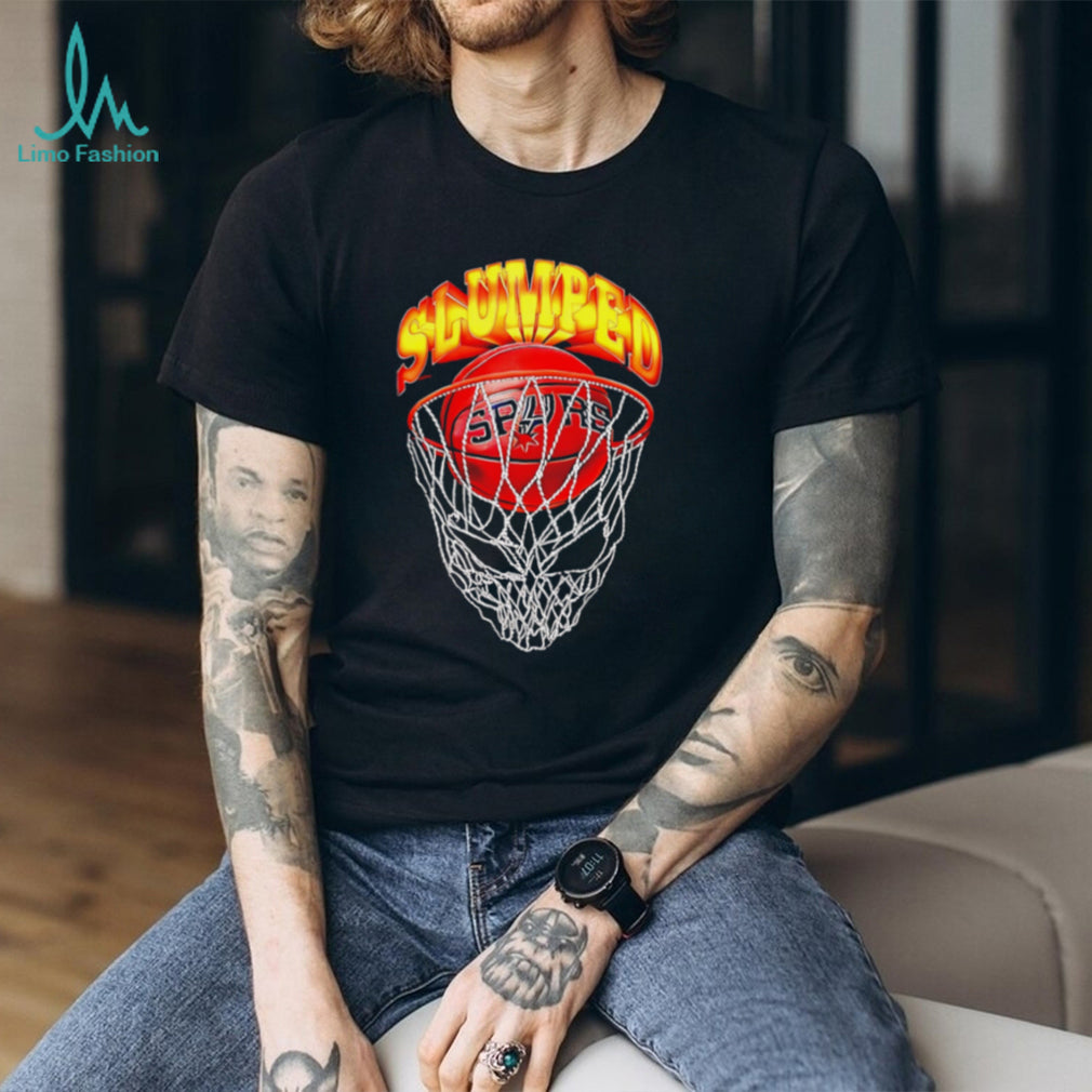 San Antonio Spurs Slumped Basketball Graphic T shirt