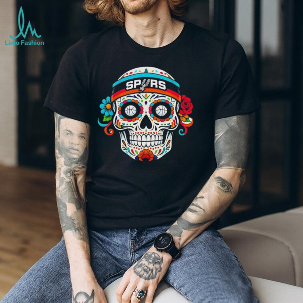 San Antonio Spurs Sugar Skull Flower Basketball Headband Celebration NBA 2026 shirt