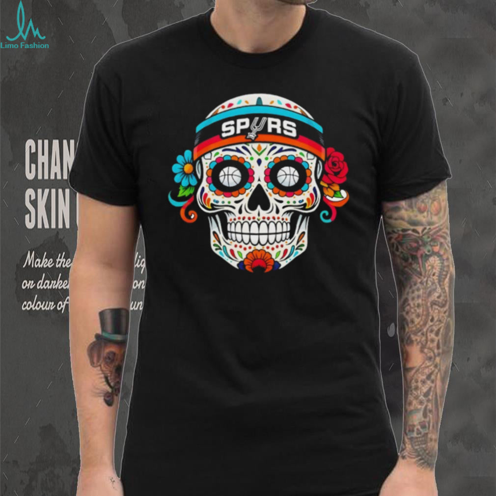 San Antonio Spurs Sugar Skull Flower Basketball Headband Celebration NBA 2026 shirt