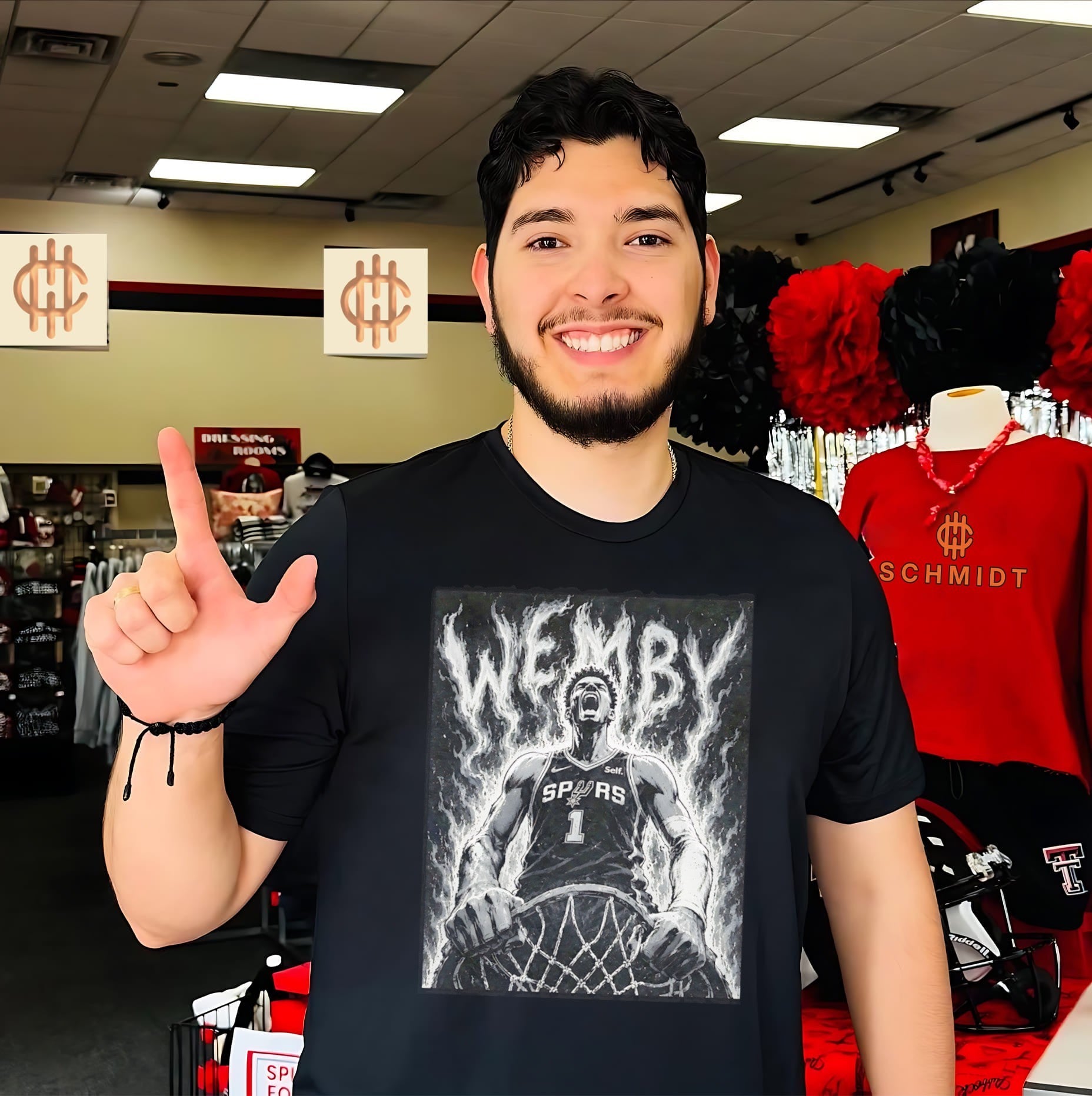 San Antonio Spurs Wemby Victor Wembanyama manga style graphic shirt