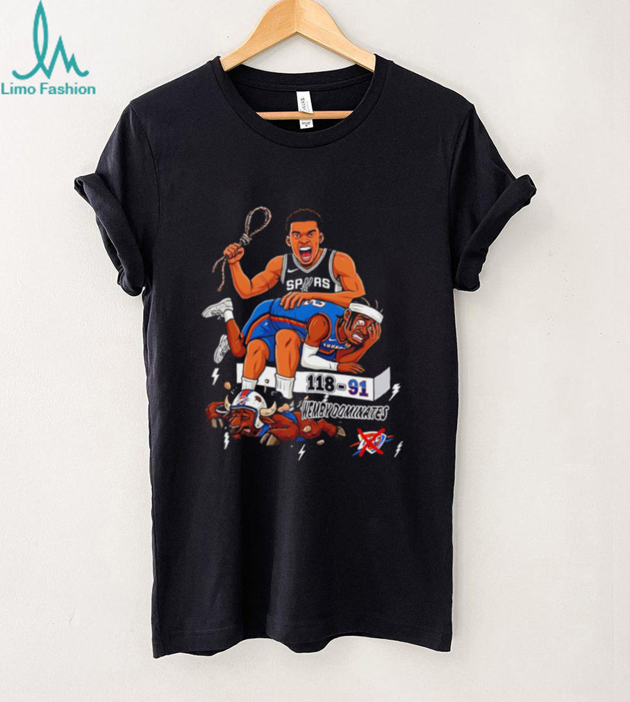 San Antonio Spurs Wemby dominates 118 91 matchup shirt