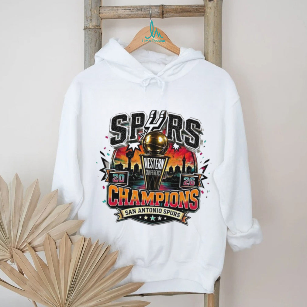 San Antonio Spurs Western Conference Champions 2026 Basketball Gold Trophy shirt