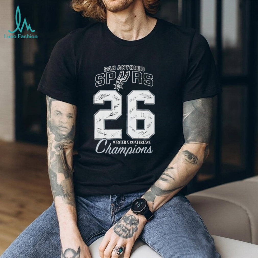 San Antonio Spurs Western Conference Champions ’26 signatures shirt