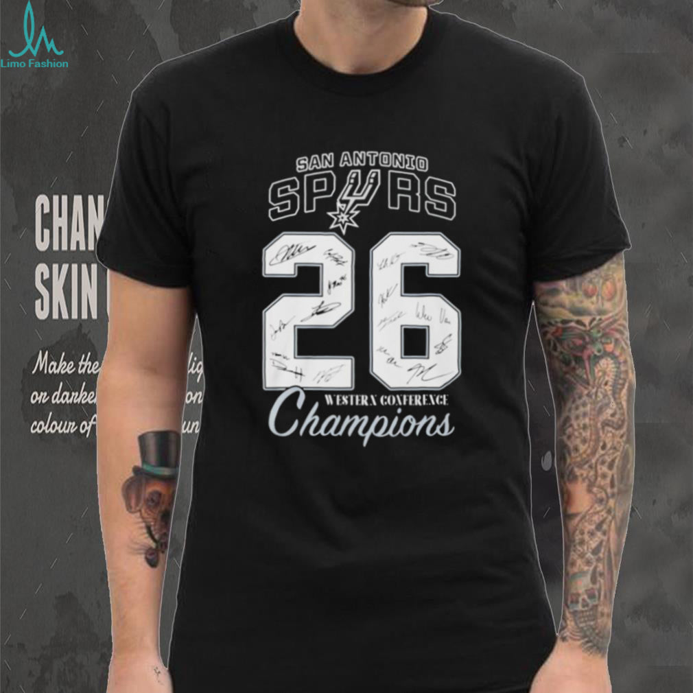 San Antonio Spurs Western Conference Champions ’26 signatures shirt