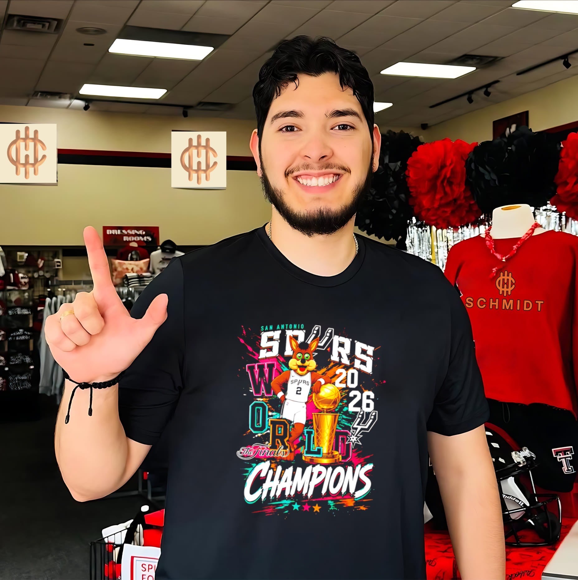 San Antonio Spurs World Champions the Finals 2026 mascot shirt