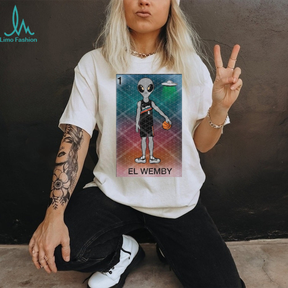 San Antonio Victor Wembanyama El Wemby Alien Basketball T Shirt