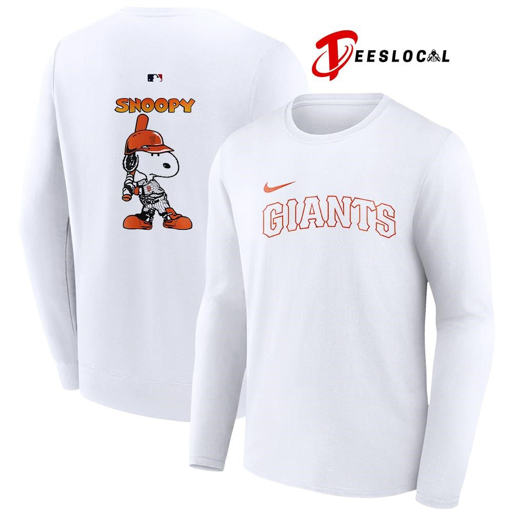 San Francisco Giants 75th anniversary of Peanuts shirt