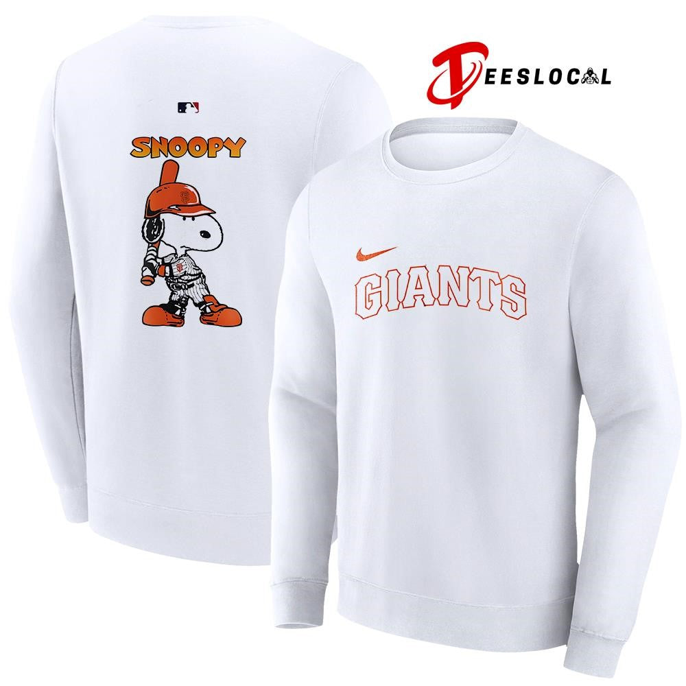 San Francisco Giants 75th anniversary of Peanuts shirt