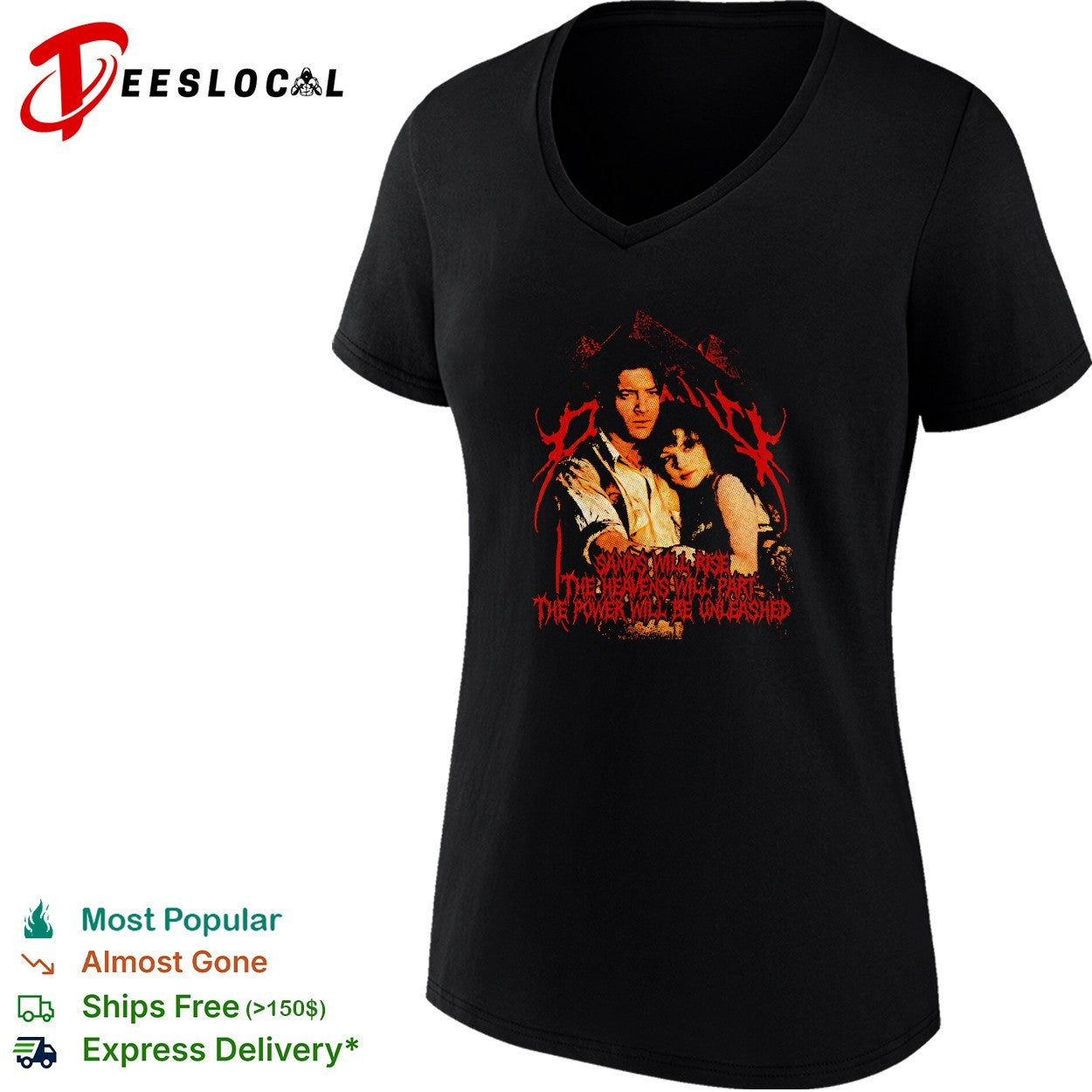 Sands will rise heavens will part power unleashed gothic couple shirt