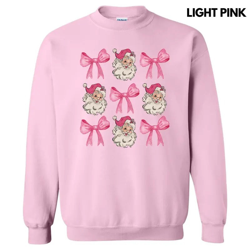 Santa Face Coquette Collage Sweatshirt 'NLB' T-Shirts, Hoodie | PodTeesHub.com