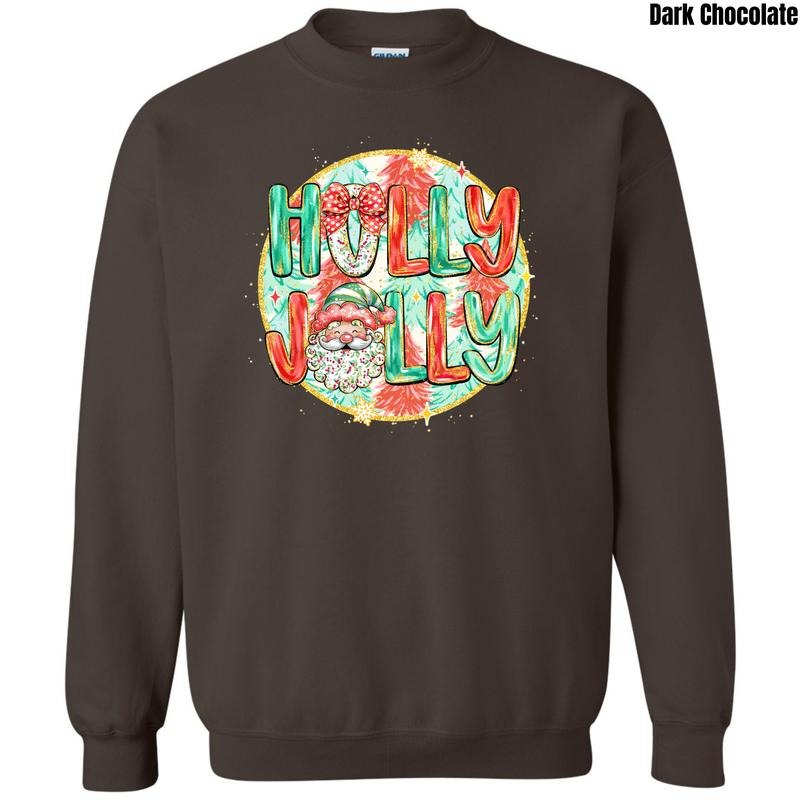 Santa Holly Jolly Sweatshirt 'NLB' T-Shirts, Hoodie | PodTeesHub.com
