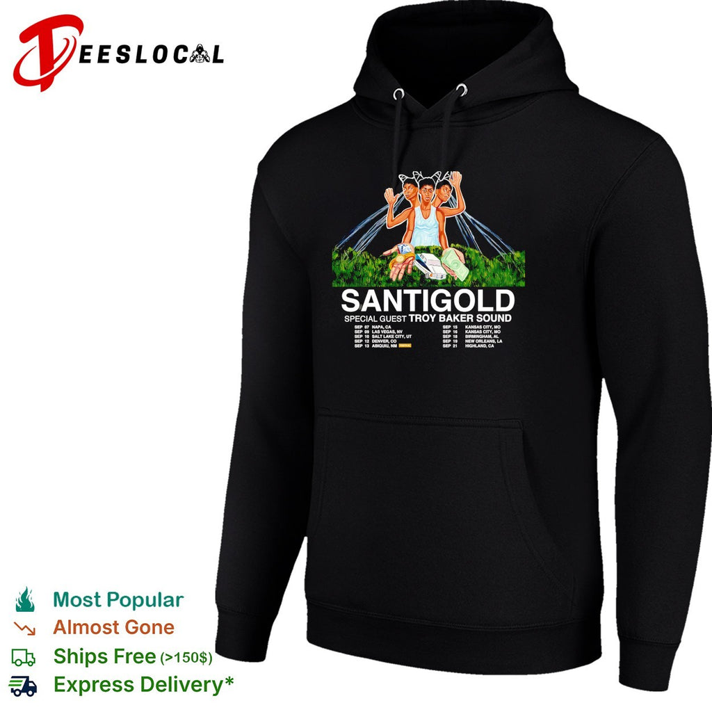 Santigold Troy Baker Sound tour poster shirt
