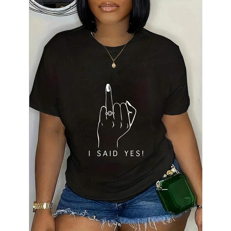 Sassy T - Shirt with 'I SAID YES!' Message and Bold Finger Gesture for Trendsetters Hoodie, Sweatshirt | PodTeesHub.com