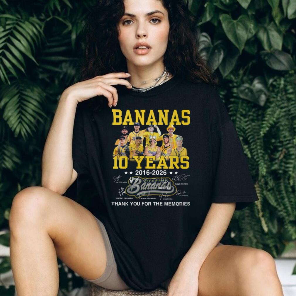 Savannah Bananas 10 Years Anniversary Signature Memories T Shirt