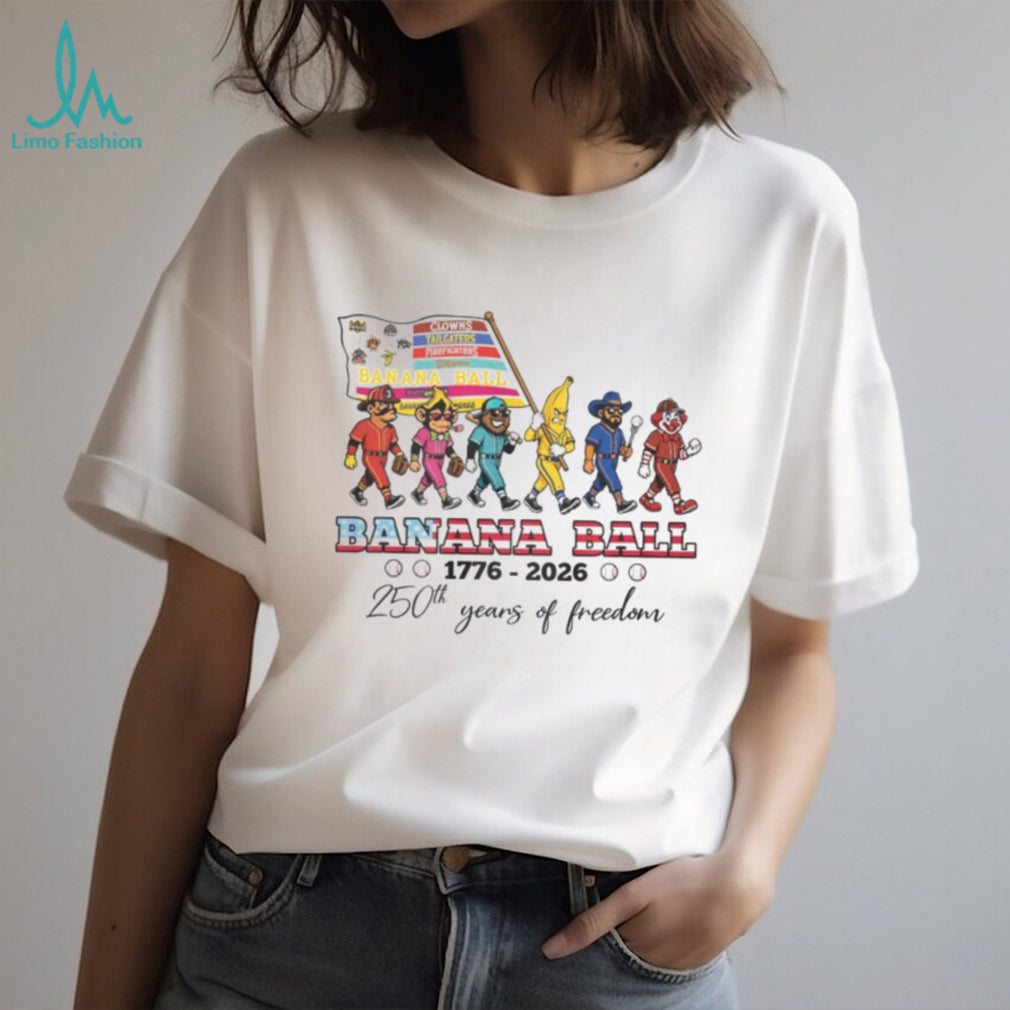 Savannah Bananas 250th Years Of Freedom 1776 To 2026 T Shirt