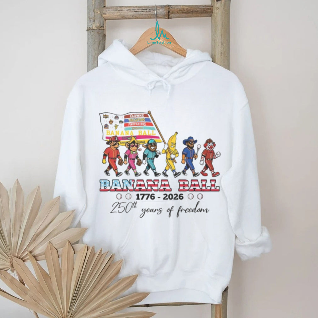 Savannah Bananas 250th Years Of Freedom 1776 To 2026 T Shirt