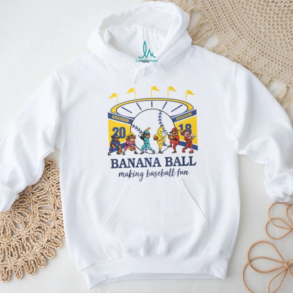 Savannah Bananas Banana Ball Making Baseball Fun Grayson Stadium T Shirt
