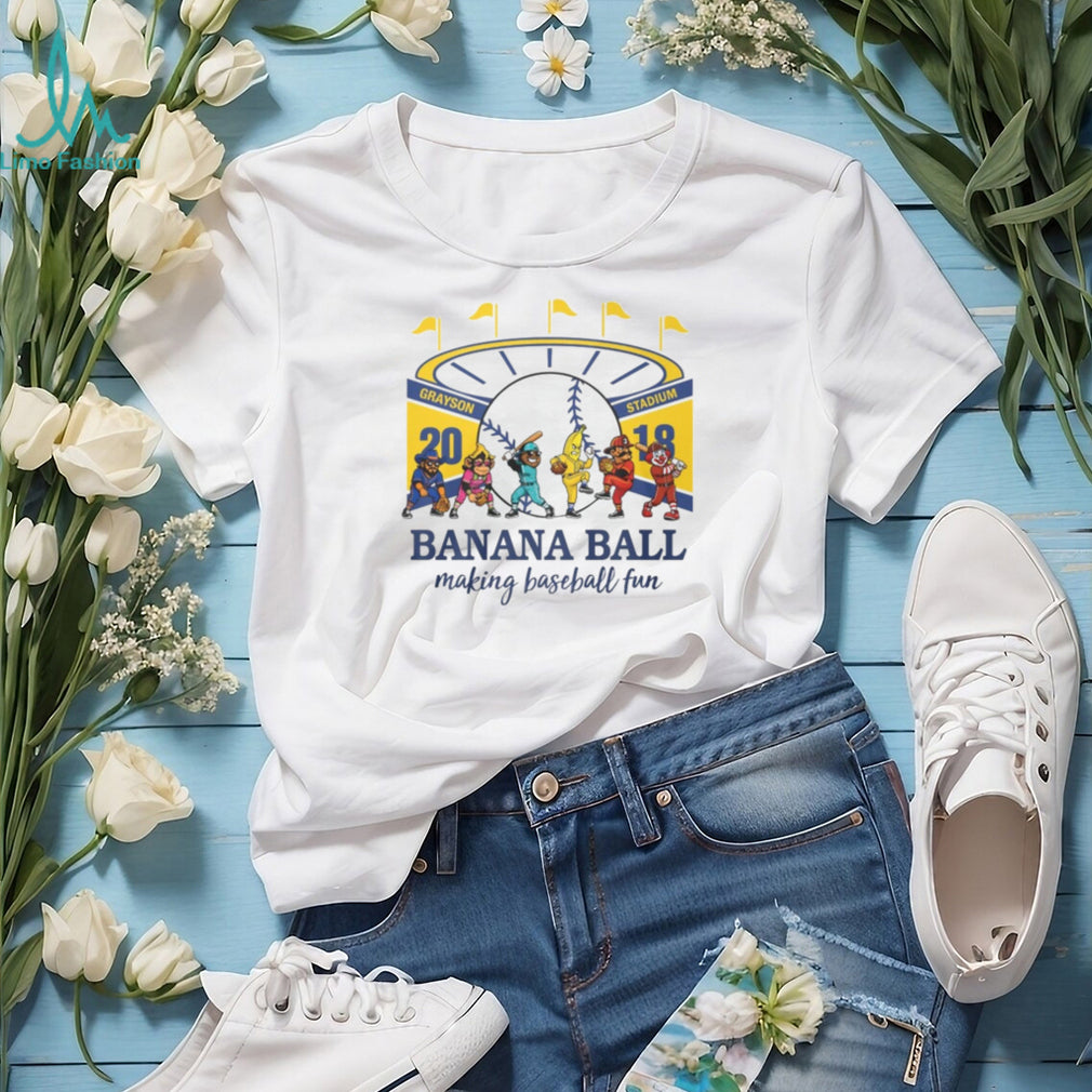 Savannah Bananas Banana Ball Making Baseball Fun Grayson Stadium T Shirt