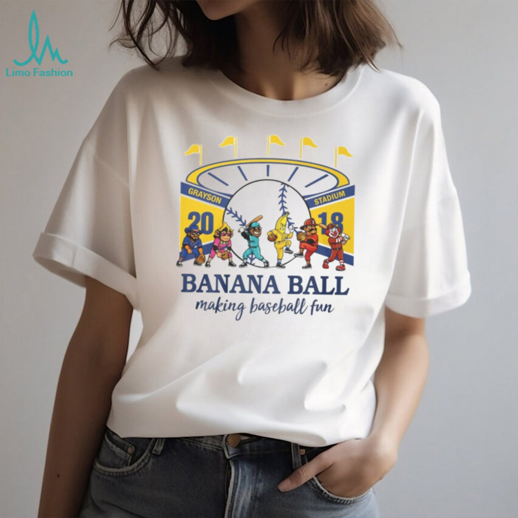 Savannah Bananas Banana Ball Making Baseball Fun Grayson Stadium T Shirt