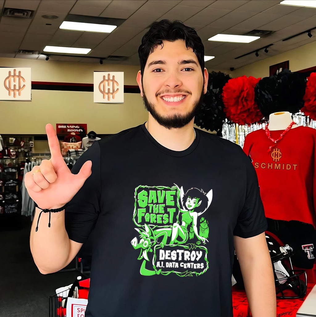 Save the forest Destroy AI Data centers shirt