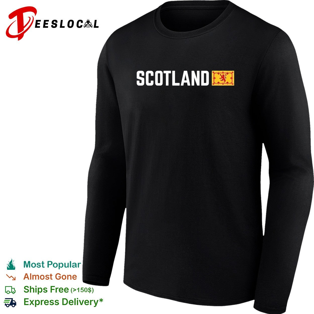 Scotland flag shirt