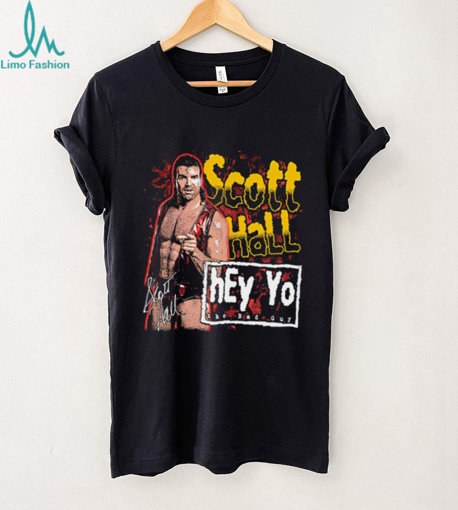 Scott Hall hey yo the bad guy signature shirt
