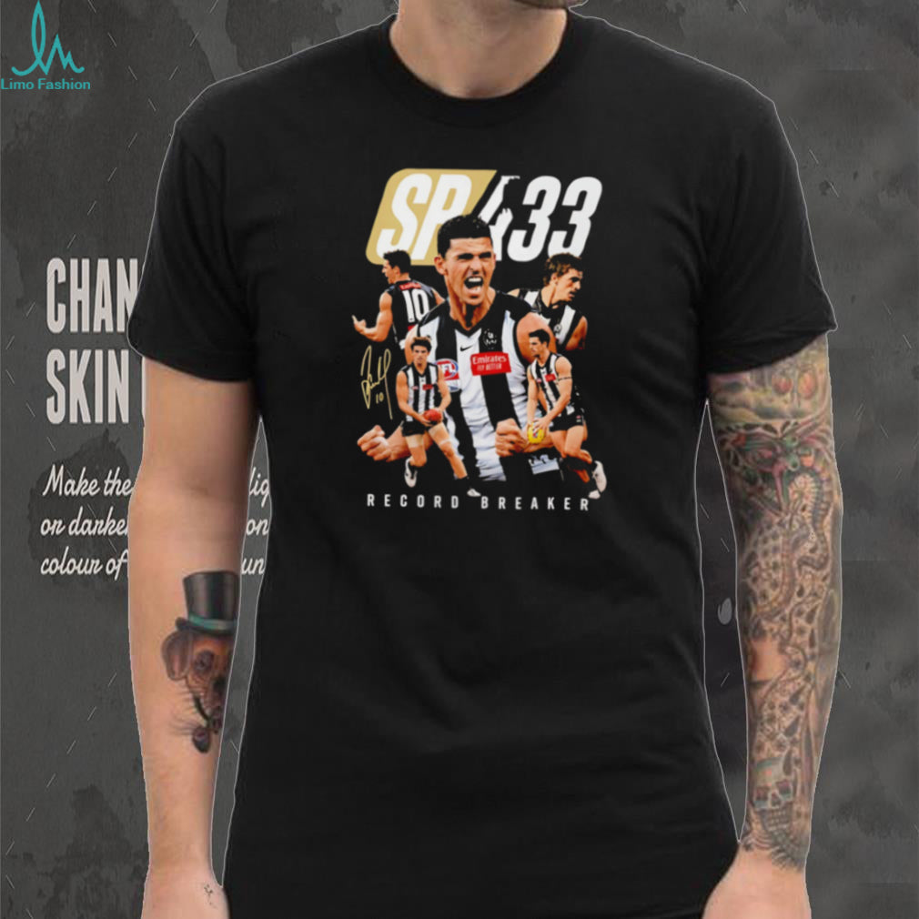 Scott Pendlebury SP433 Record Breaker Football T Shirt