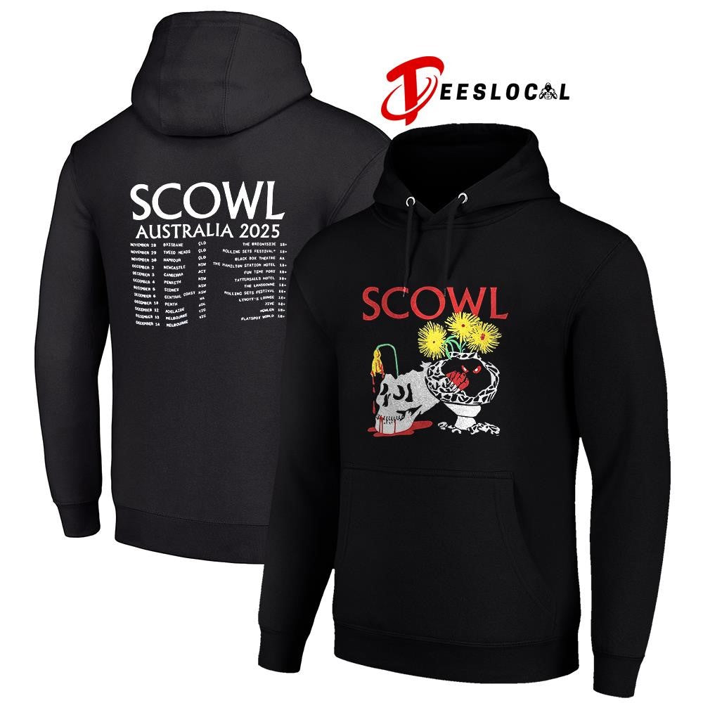 Scowl Australia dates schedule skull shirt