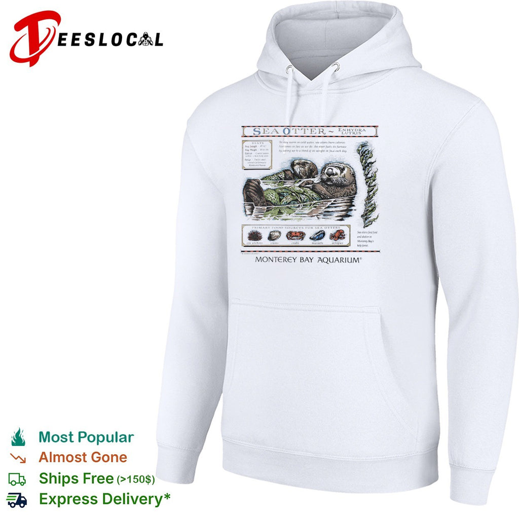 Sea Otter Enhydra Lutris Monterey Bay Aquarium Primary Food Sources shirt