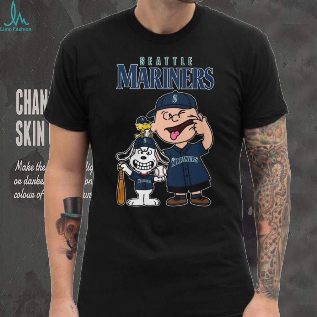 Seattle Mariners Mascot Baseball Cartoon Fan Shirt