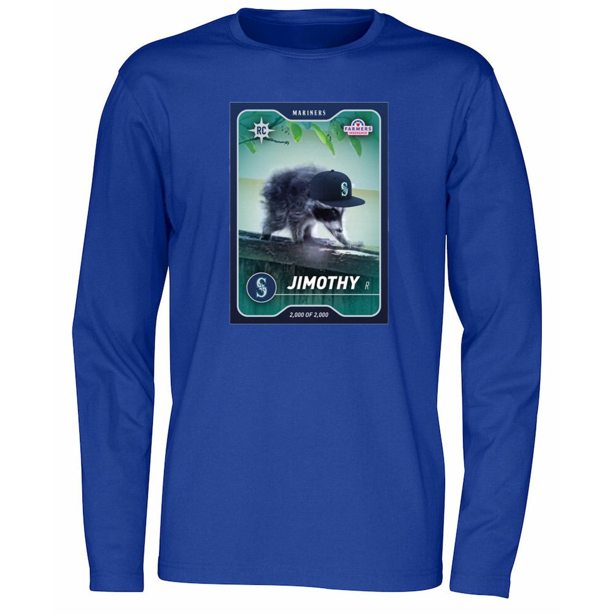 Seattle Mariners Rookie Jimothy Trading Card Shirt