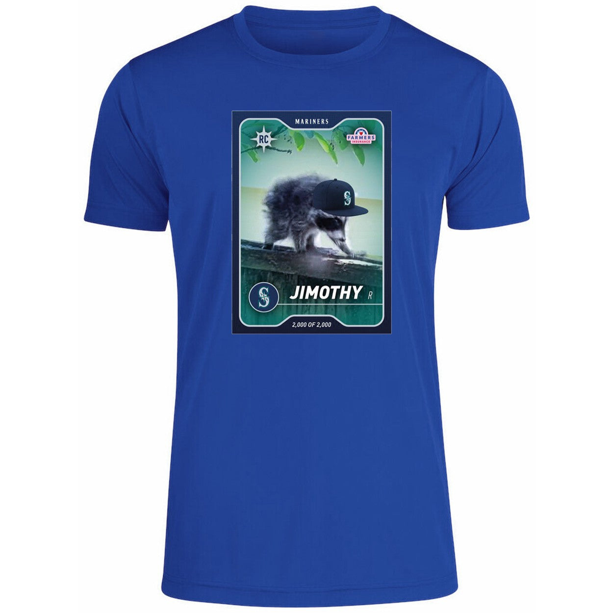 Seattle Mariners Rookie Jimothy Trading Card Shirt