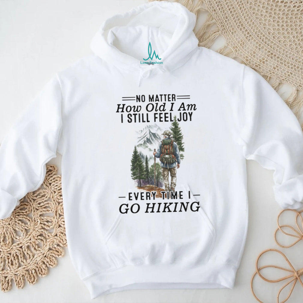 Senior Hiker Mountain Trail Adventure Nature T Shirt