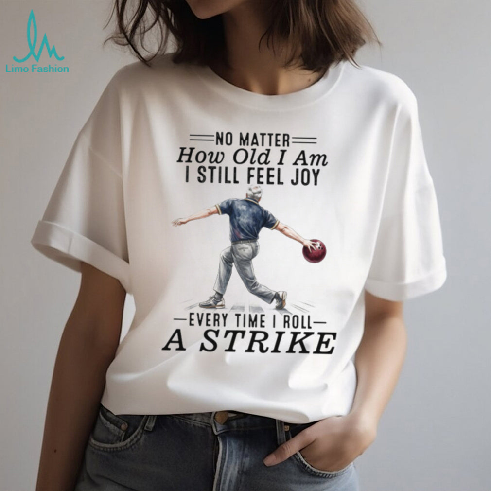Senior Man Bowling Strike Active Hobby T Shirt