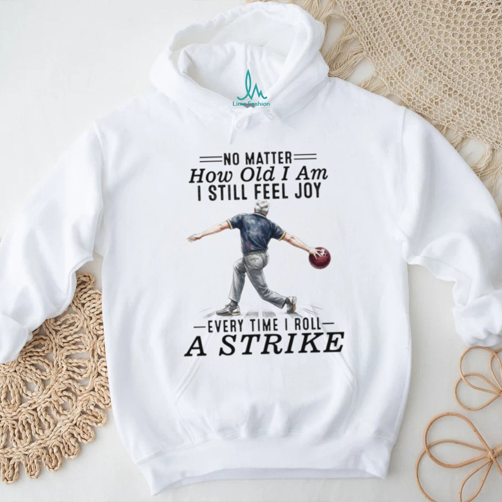 Senior Man Bowling Strike Active Hobby T Shirt