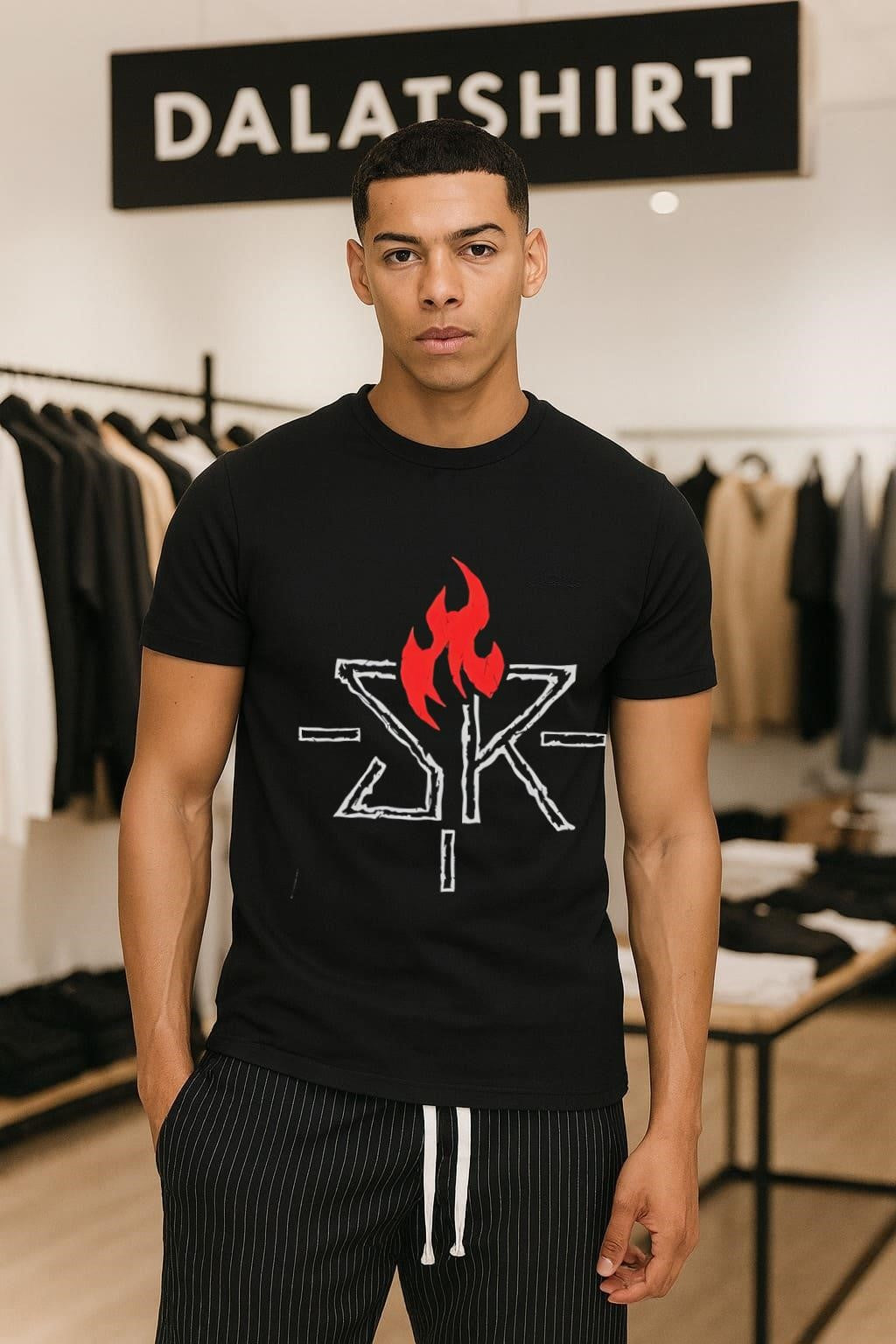 Seth Freakin Rollins SR Red Flame Wrestling Logo shirt
