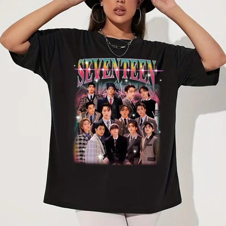 Seventeen Kpop Graphic T-shirt, Seventeen 17 Is Right Here Album Shirt, Seventeen Right Here World Tour Shirt, Seventeen...