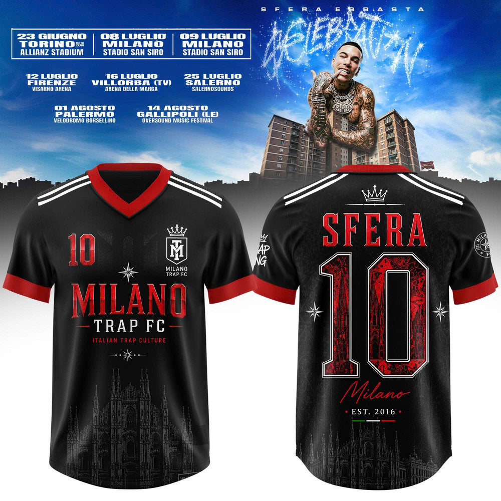 Sfera Ebbasta “$€LEBRAT10N” Summer Tour 2026 Football Jersey