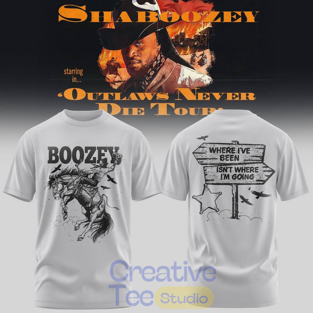 Shaboozey The Outlaws Never Die Tour 2026 T-Shirt