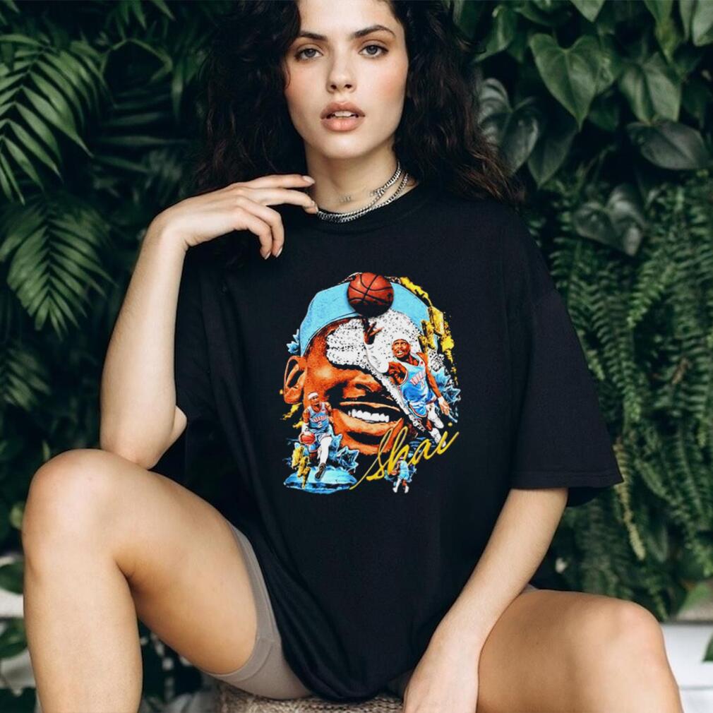 Shai Gilgeous Alexander Oklahoma City Basketball Vintage Graphic T Shirt