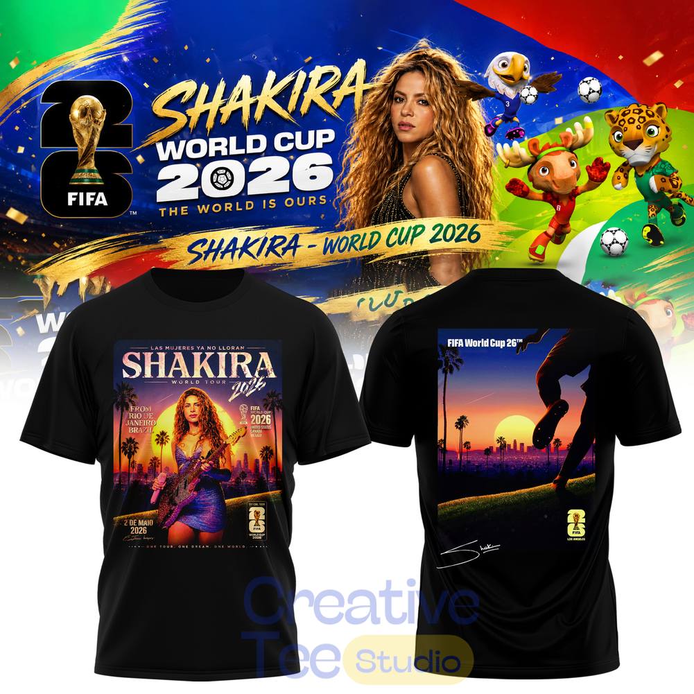 Shakira World Cup 2026 Sunset Tour Soccer Festival T-Shirt