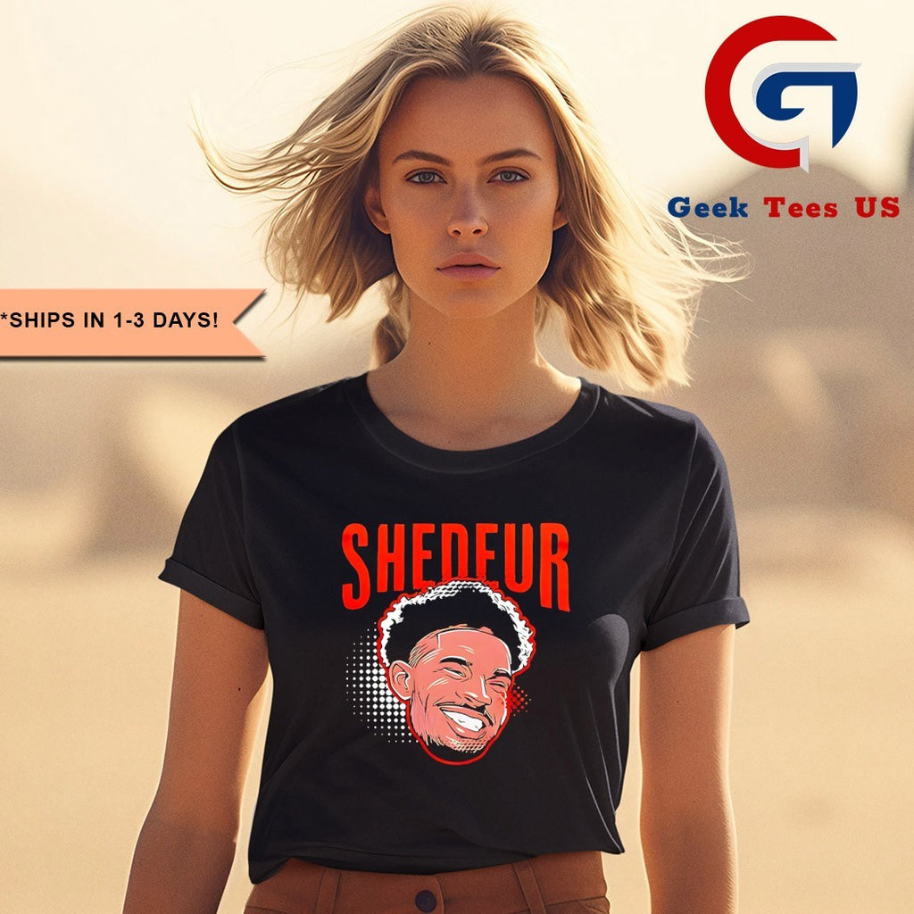 Shedeur Sanders big head Cleveland Browns shirt