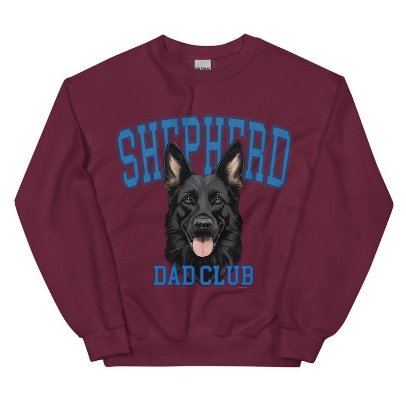 Shepherd Dad Club Sweatshirt, Gift For Dad Crewneck T-Shirts, Hoodie | PodTeesHub.com