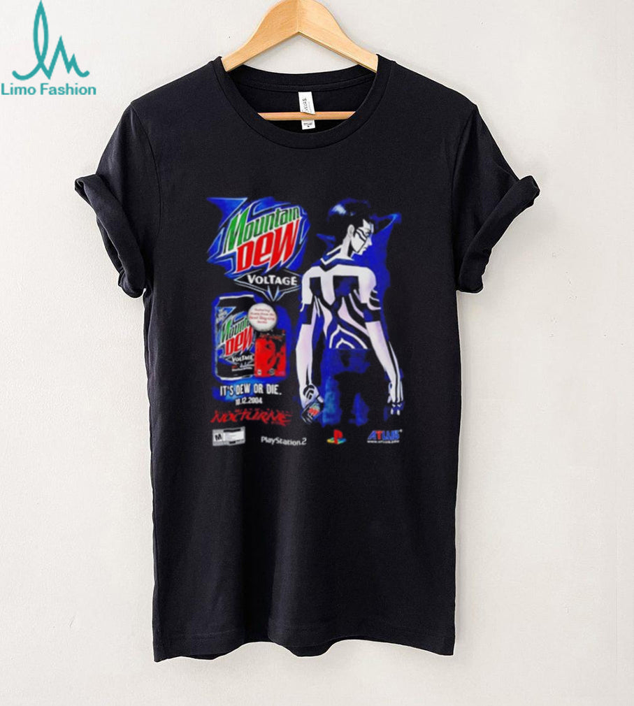 Shin Megami Tensei III Nocturne x Mountain Dew Voltage shirt