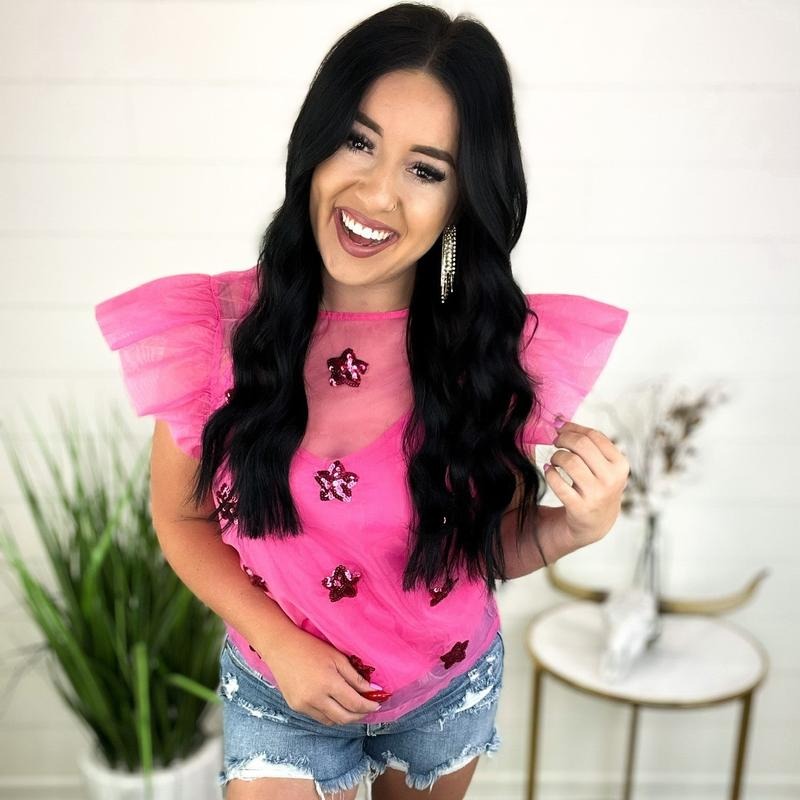 Shining Star Ruffle Top T-Shirts, Hoodie, Sweatshirt | PodTeesHub.com